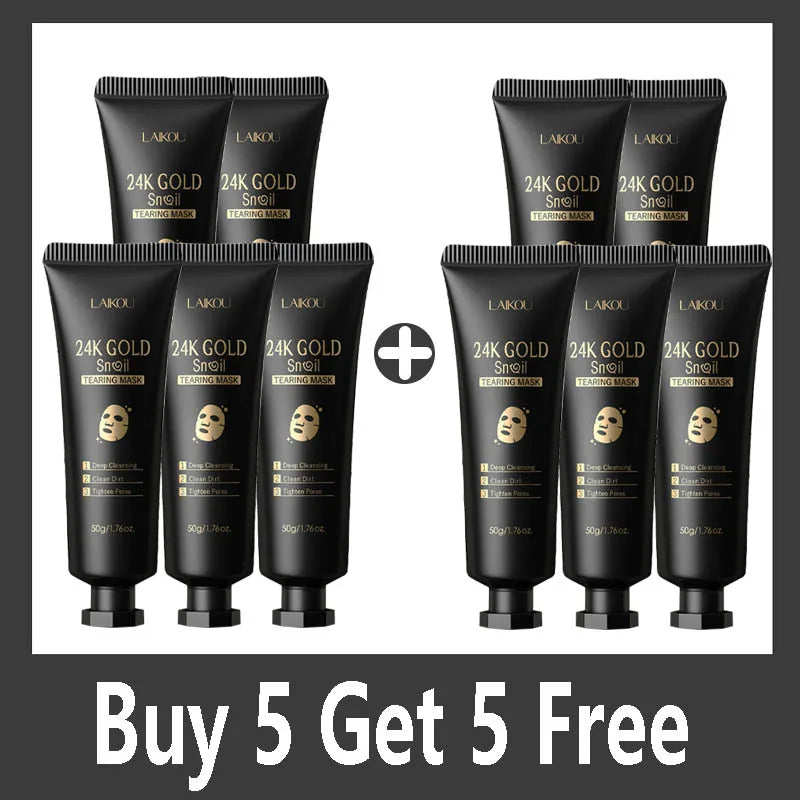 24K Gold Snail Collagen Peel Off Face Mask