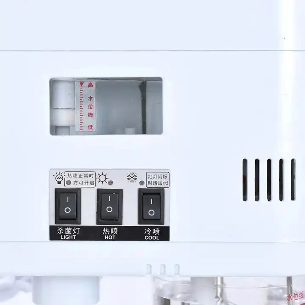 3 in 1 Hot&Cold Facial Steamer Warm Mist Ion Ozone Steaner with Lamp for Face Deep Cleaning Vaporizer  Salon Home Spa  vaporera