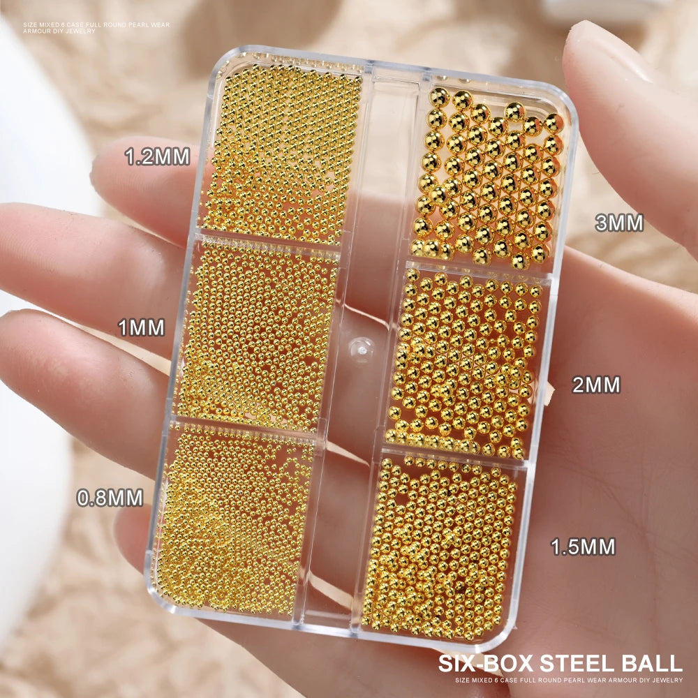 1 Box Half Round Flat back Nail Rhinestones