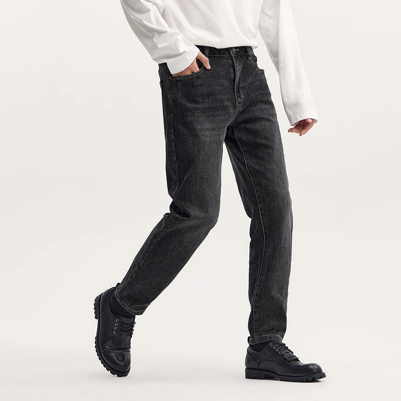 Hong Kong Style Trendy Slim Fit Jeans For Men
