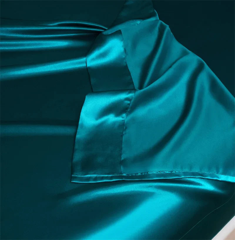 Luxury Satin Silk Bed Sheet Set