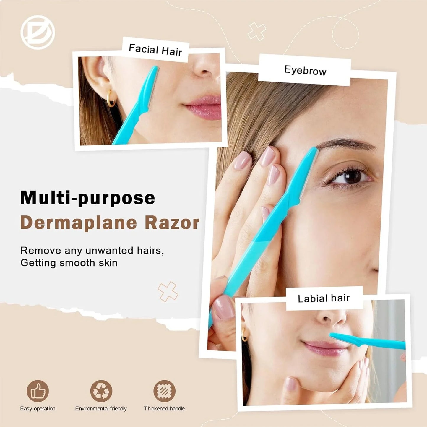 10/40 Pcs Eyebrow Trimmer Face Blade
