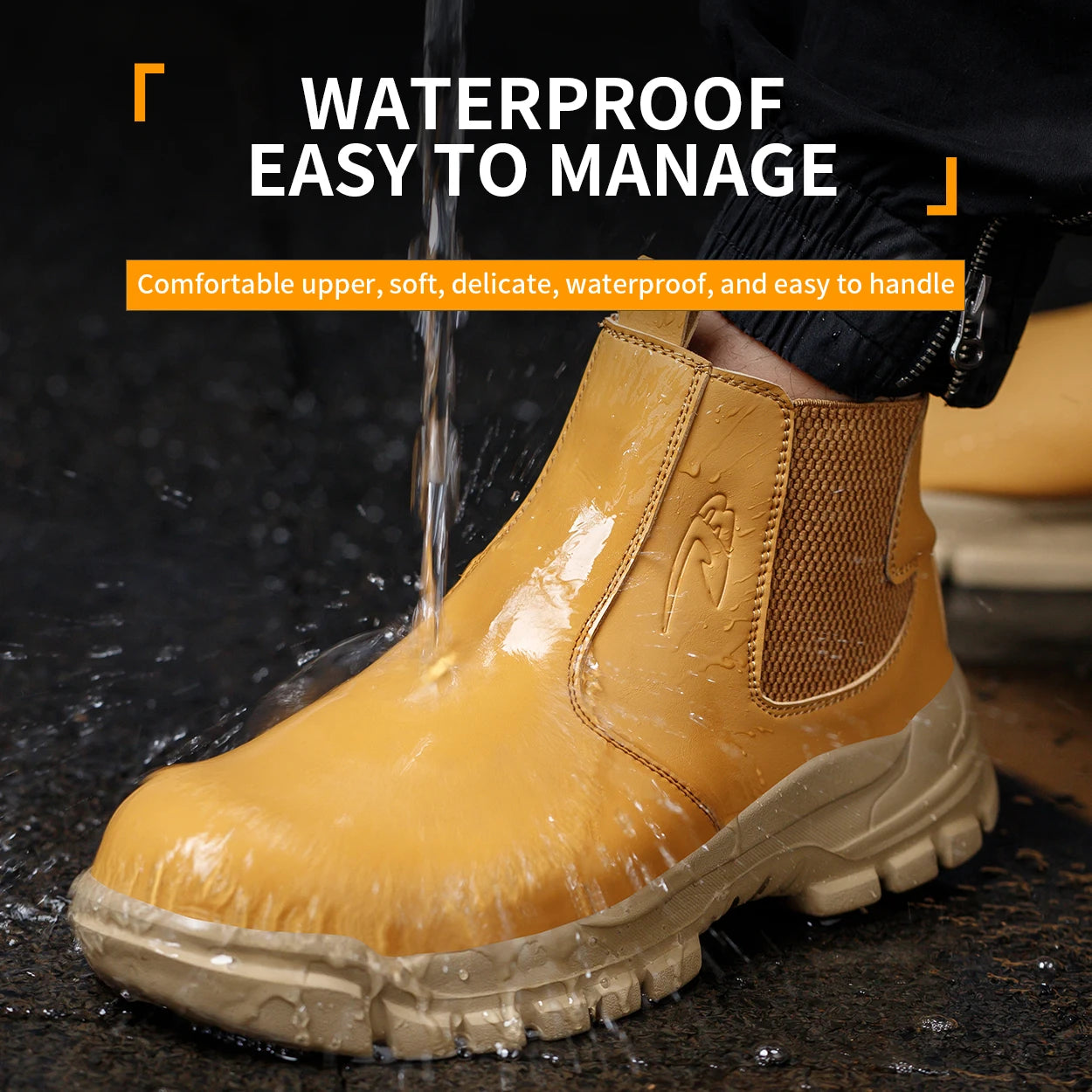 Waterproof Men's Anti Impact And Anti-Puncture Boots