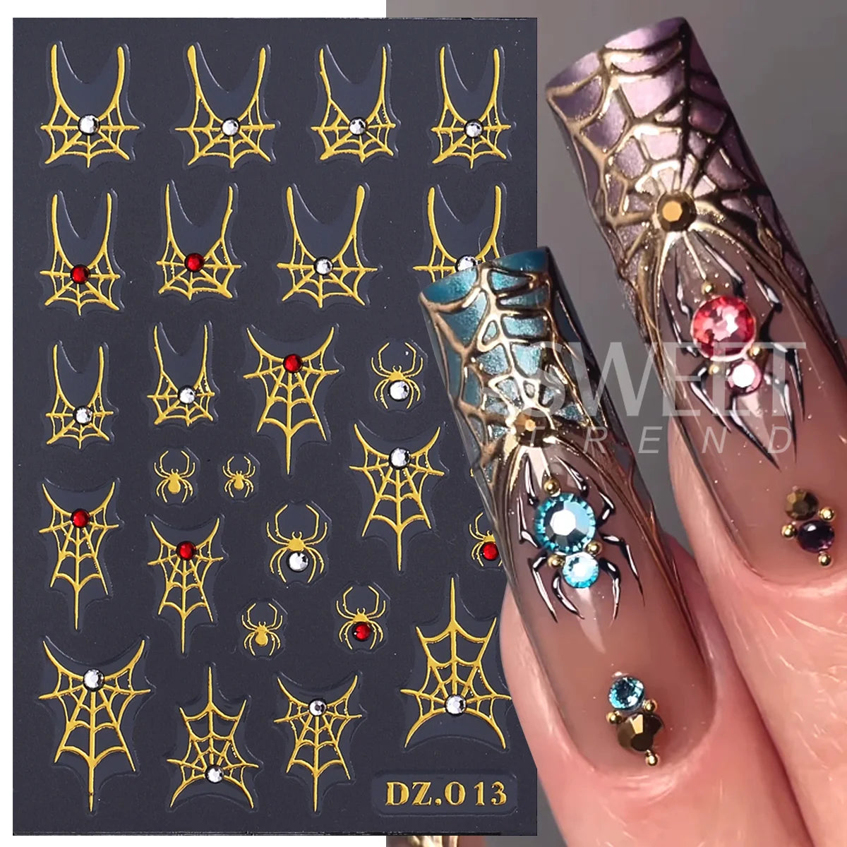 Halloween Spider Web Nail Sticker