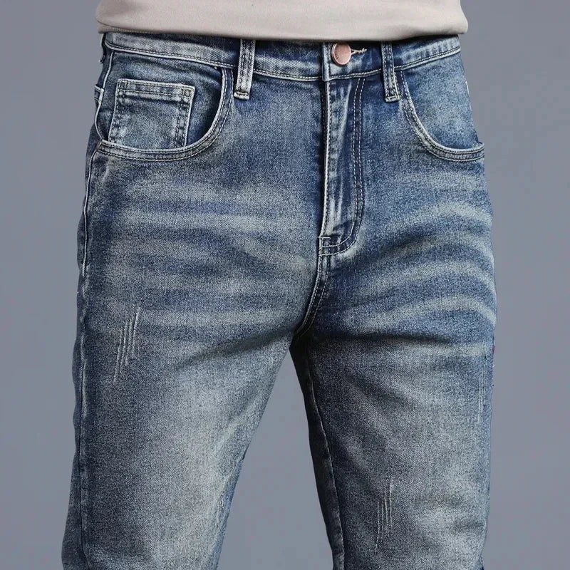 Korean Style Skin Fit Jeans For Men