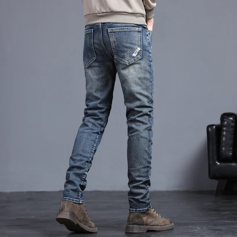Korean Style Skin Fit Jeans For Men