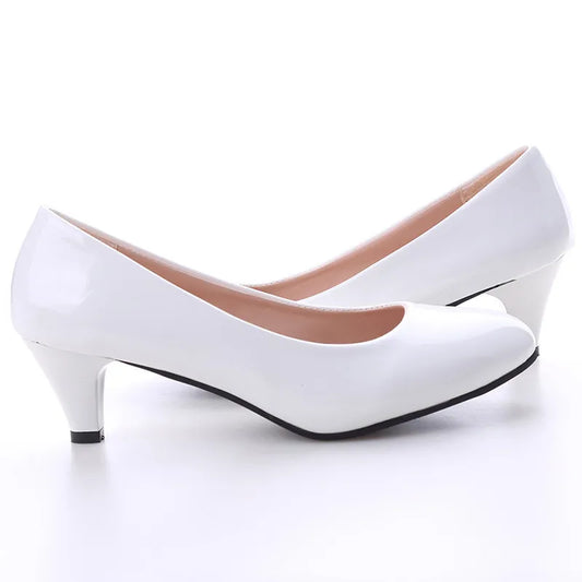 Women Office Work White Pumps Party Shoes