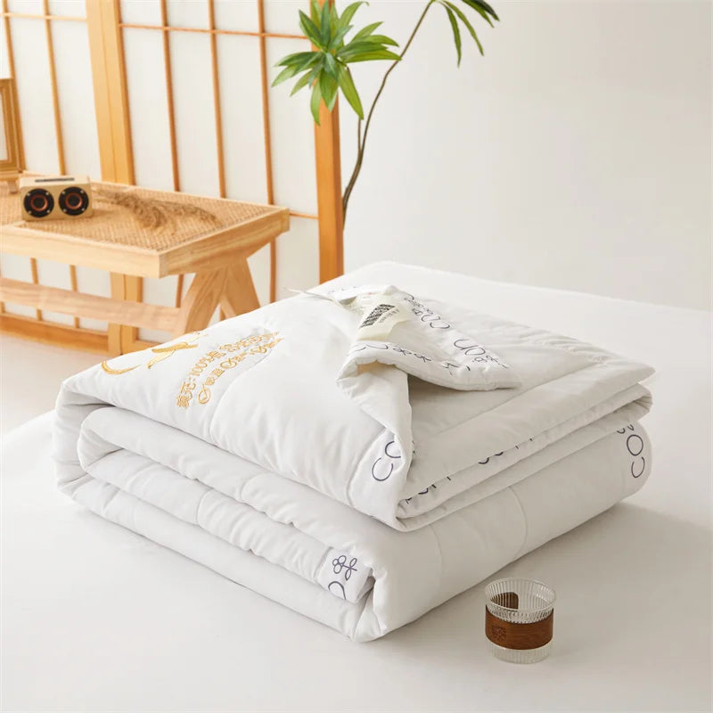 Cotton Filling Soft Skin Double Bed Blanket