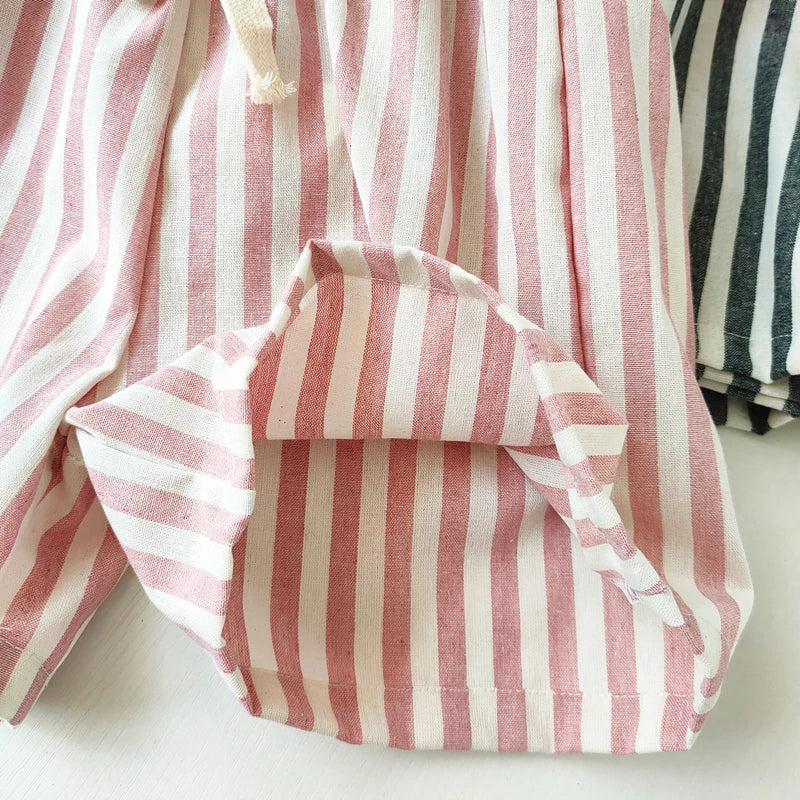 Children's Vintage Linen Cotton Stripe Pants