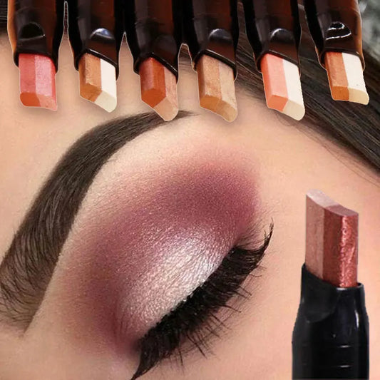 Glitter Double Color Gradient Eye shadow Stick Pencil