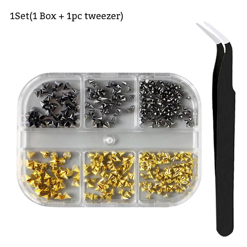 Punk Nail Rivets Spikes Metal Studs