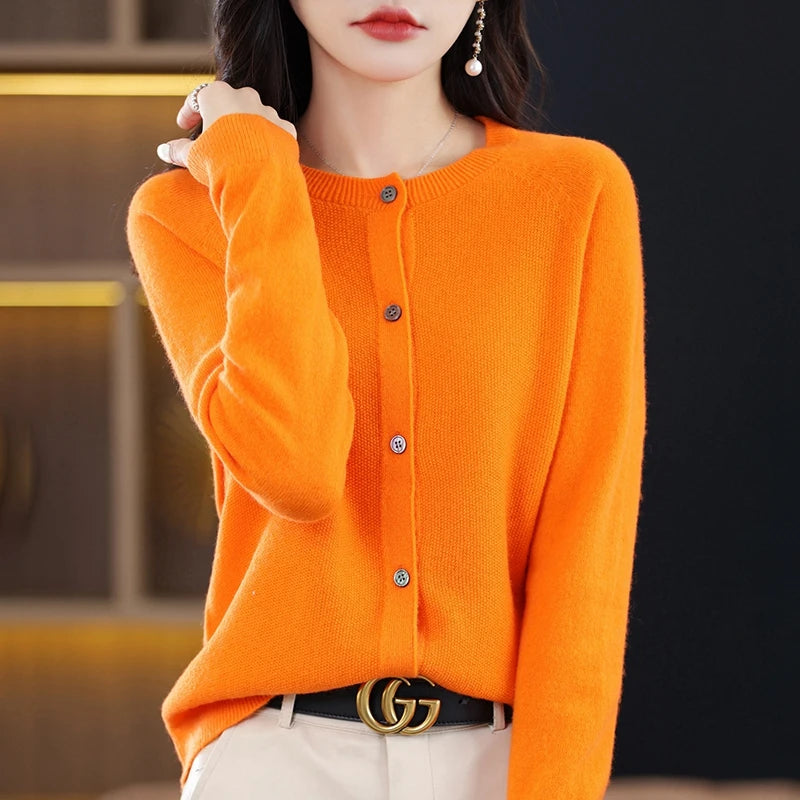 High-Grade Knit  Cardigan Fashion Coat