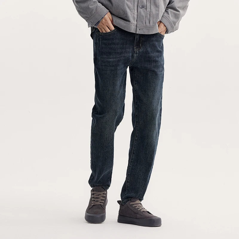 Hong Kong Style Trendy Slim Fit Jeans For Men