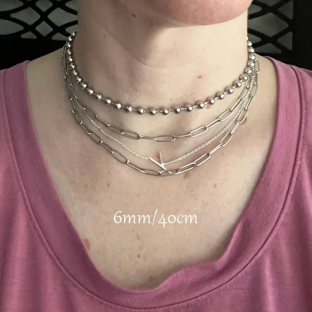 Ball Chain Layering Necklace