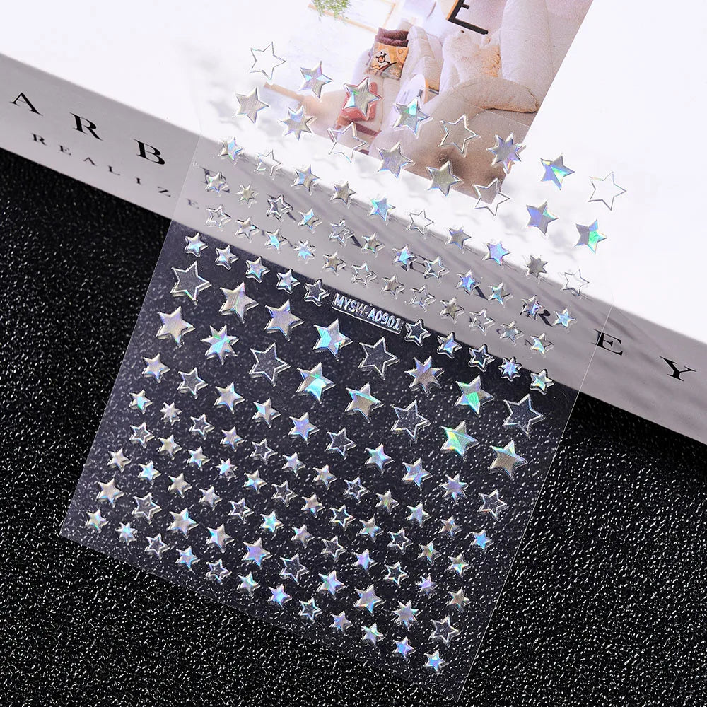 3 D Bronzing Nail Art Sticker