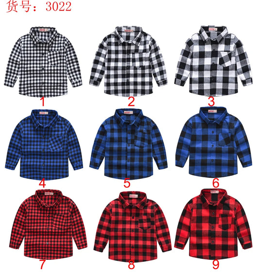 Unisex Classic Woolen Checkered Shirt