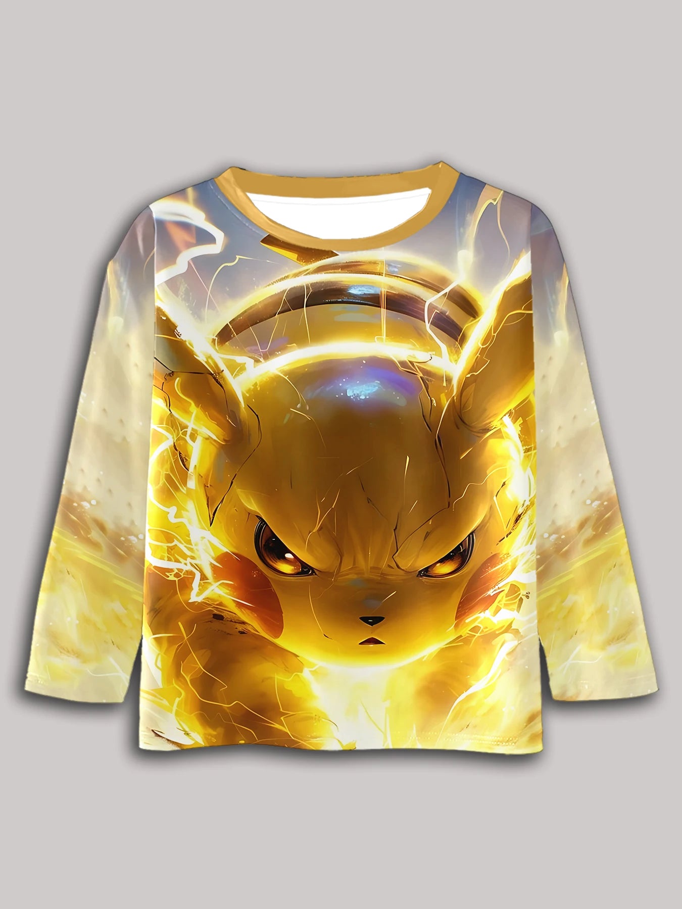 3D Print Casual Round Neck Boys and Girls Tops