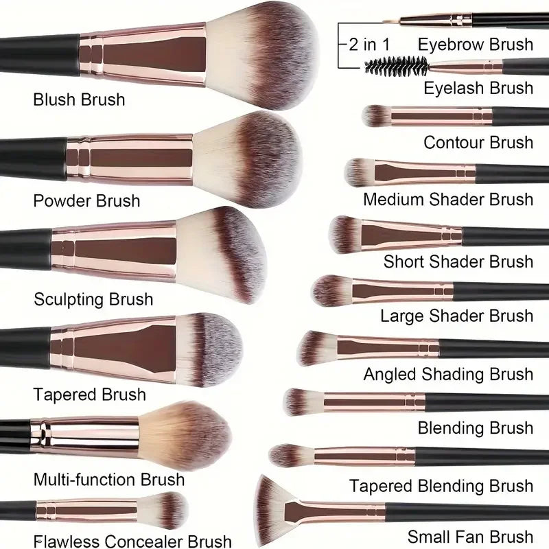 Professional 3-20PCS Makeup Brushes