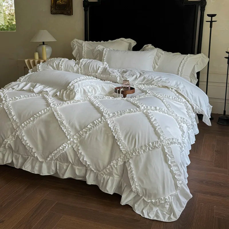 Princess Style Ruffles Bedding Set
