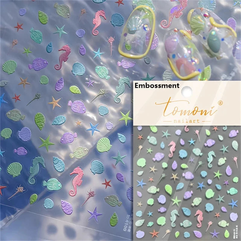 Soft Relief Decoration Nail Art Stickers