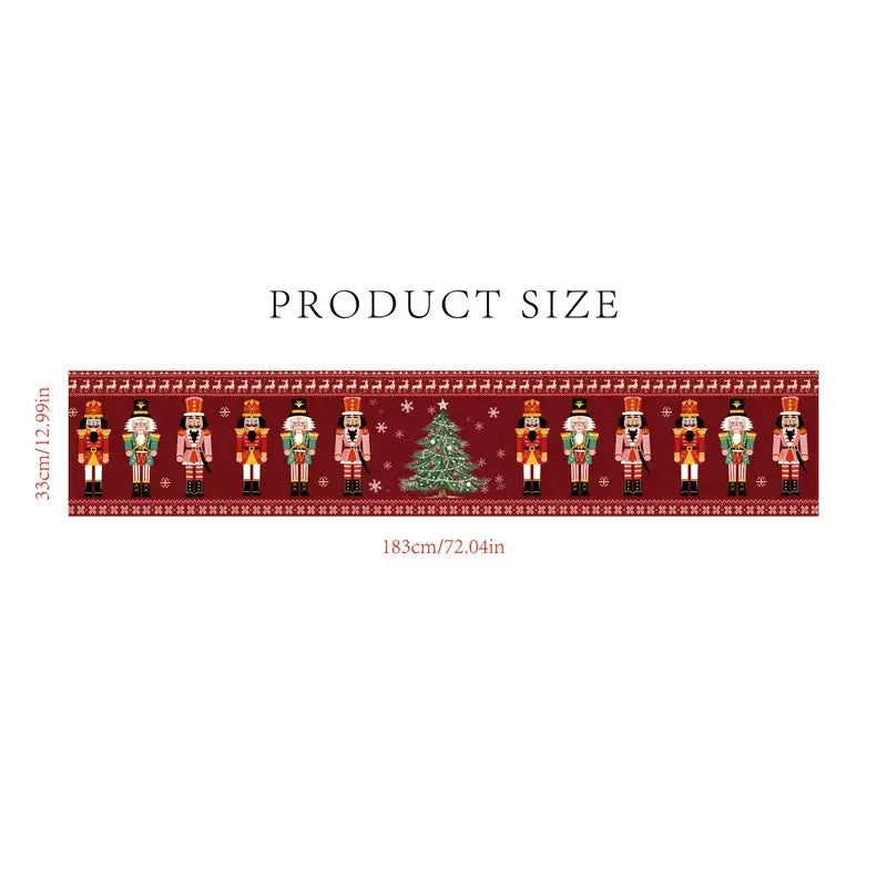 Christmas Nutcracker Table Runner Decor