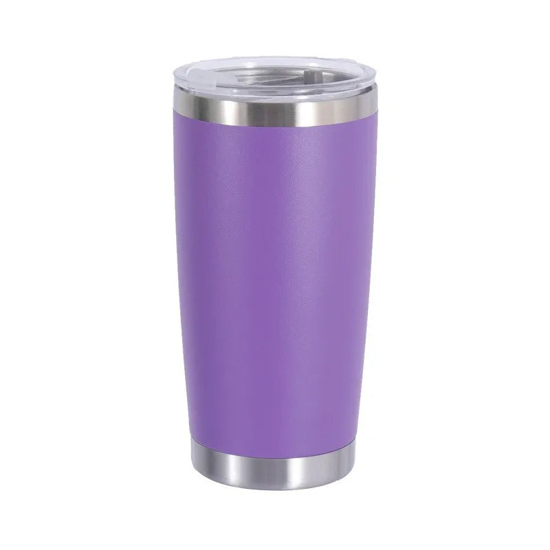 20oz/590ML Thermo Cafe Coffee Mug Car Thermos Mug Leakproof Travel Thermo Cup for Tea Double Stainless Steel Hot and Cold Cup
