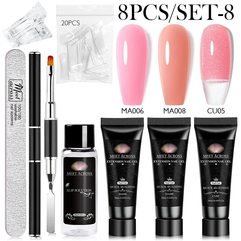 Extension Nail Gel Polish Set