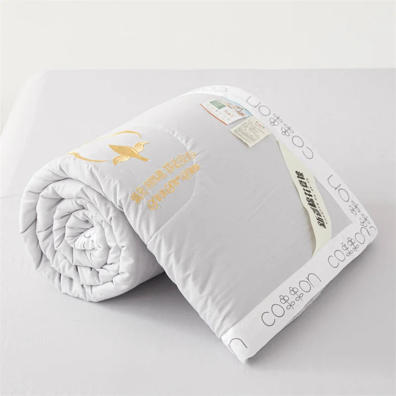Cotton Filling Soft Skin Double Bed Blanket
