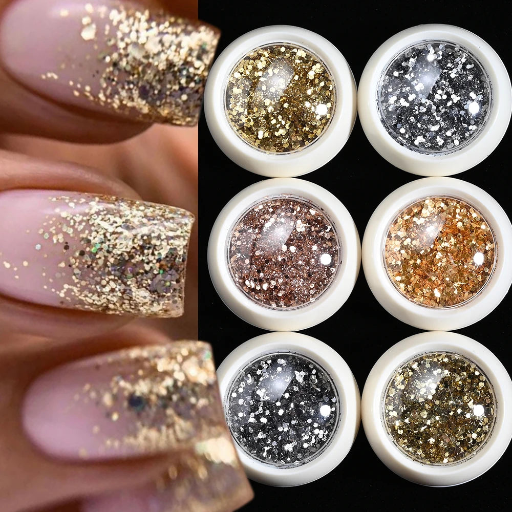 Elegant Mirror Chrome Effect Metallic Dust For Nail