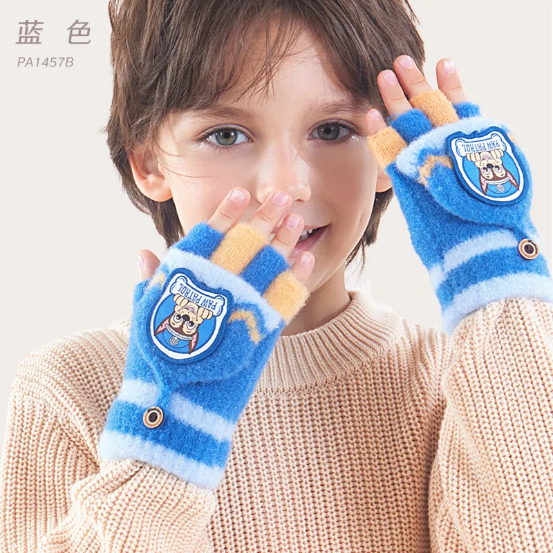 Genuine Paw Patrol Baby Knitted Flip fingers Gloves