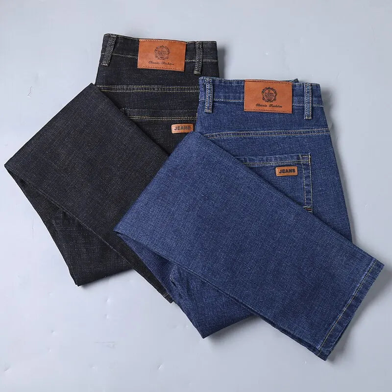 Soft Straight Denim Pants For Men