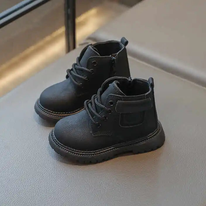 Leather Casual Comfortable Warm Kids Boots