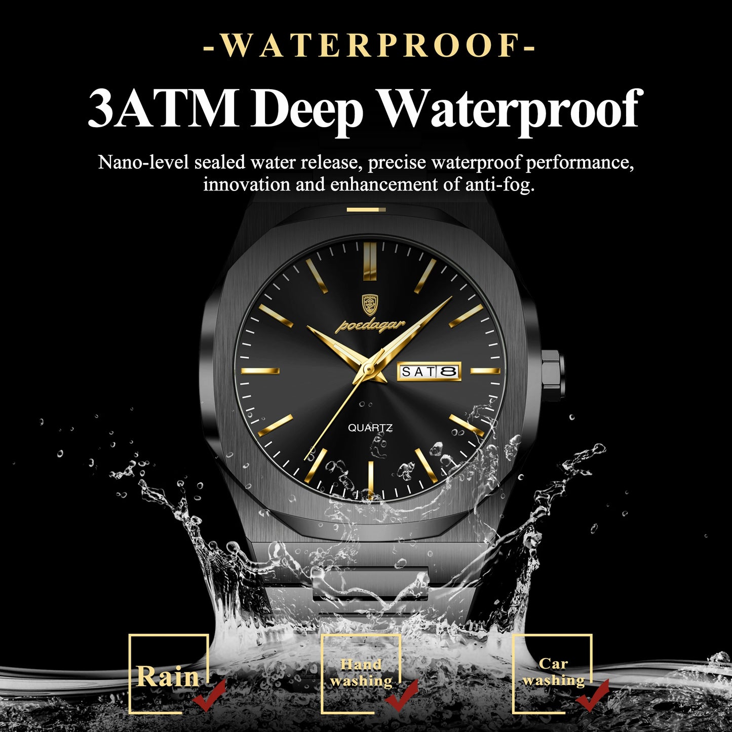 Fashion Waterproof Luminous Watch