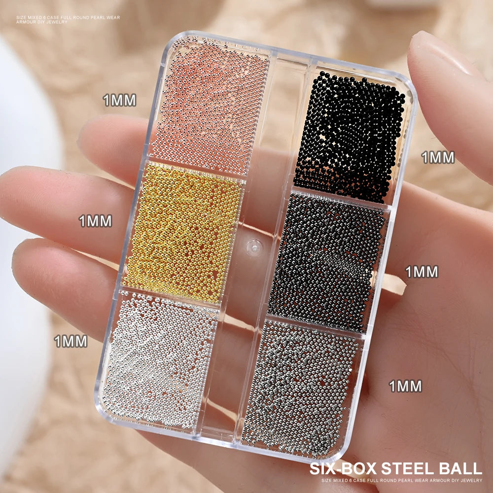 1 Box Half Round Flat back Nail Rhinestones