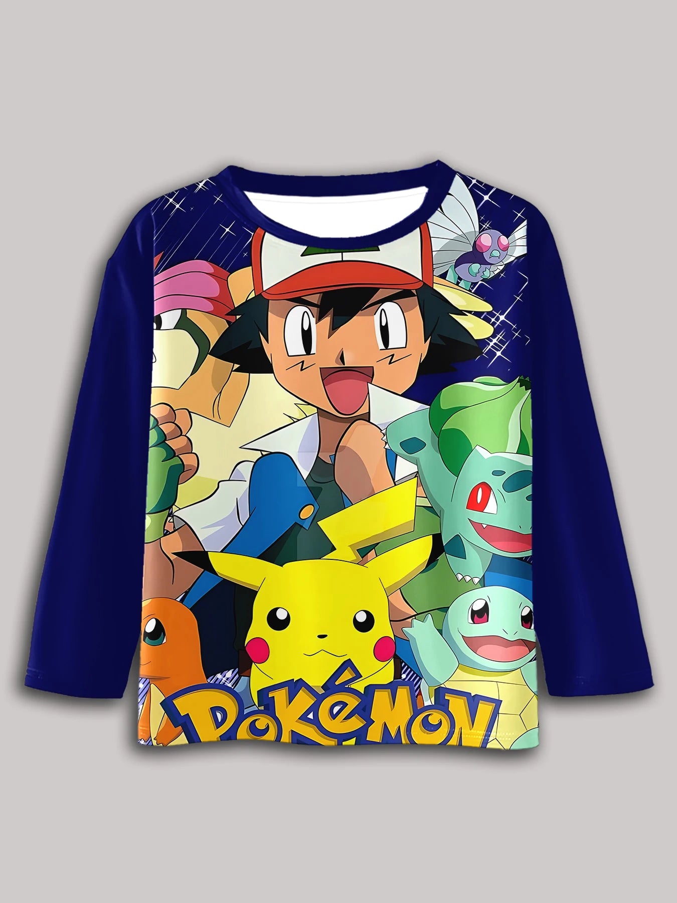 3D Print Casual Round Neck Boys and Girls Tops