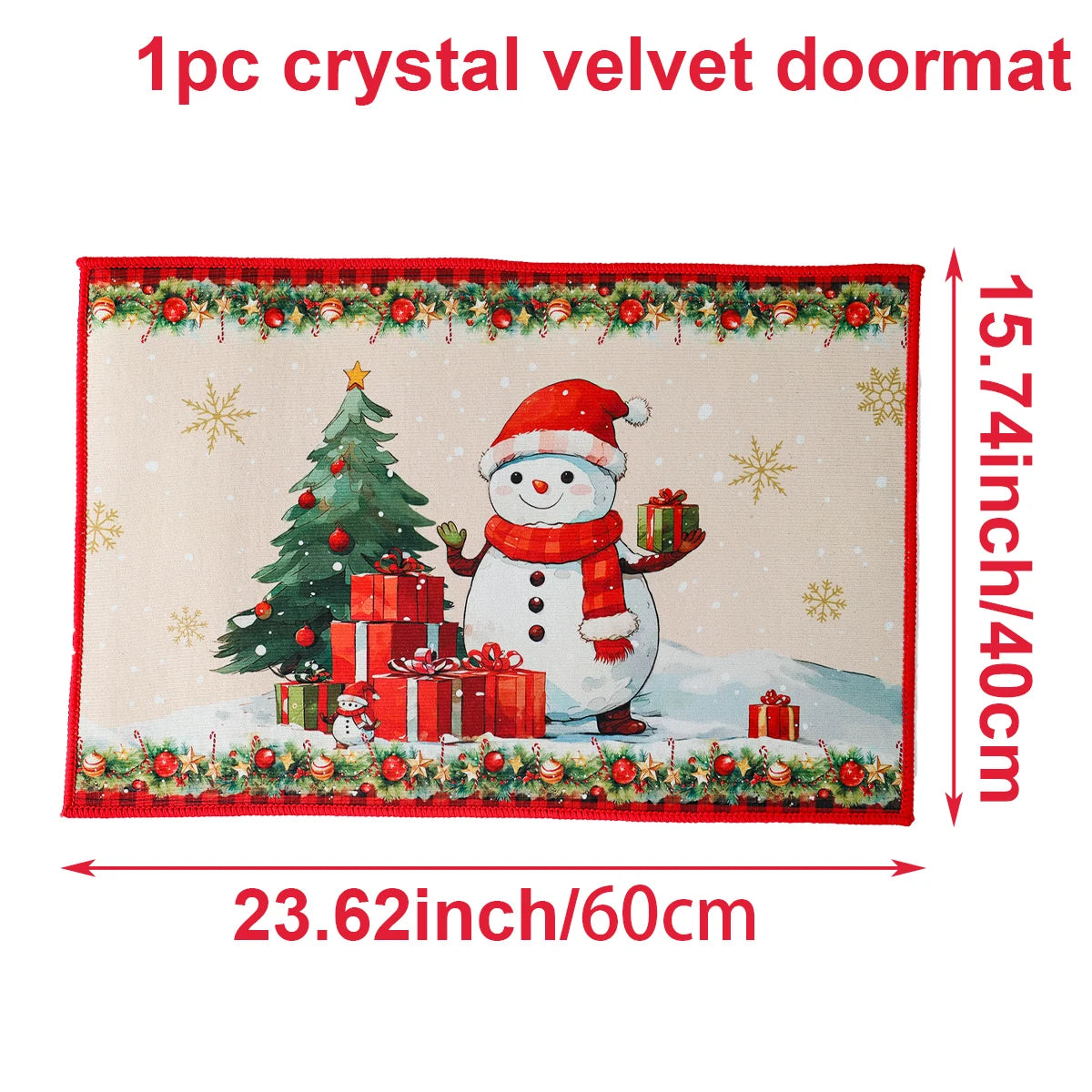 Christmas Door Mat Santa Claus