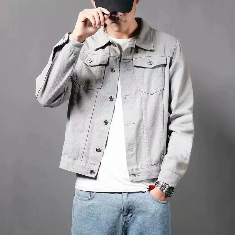 Men's Trendy Denim Korean Style Unique Top