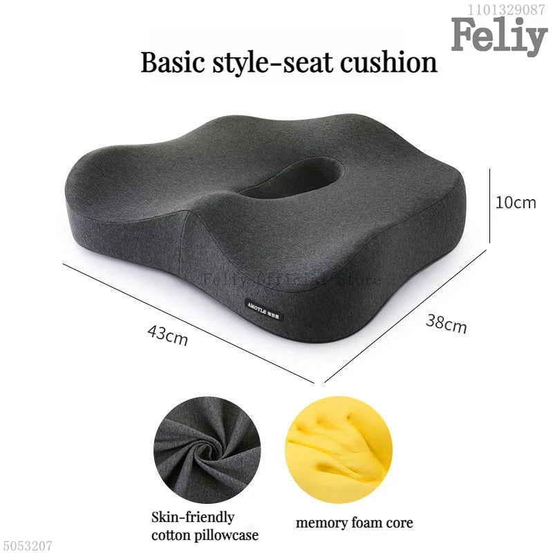 Memory Foam Car Seat Support Waist Cushion