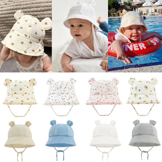 Muslin Cotton Baby Sun Hats