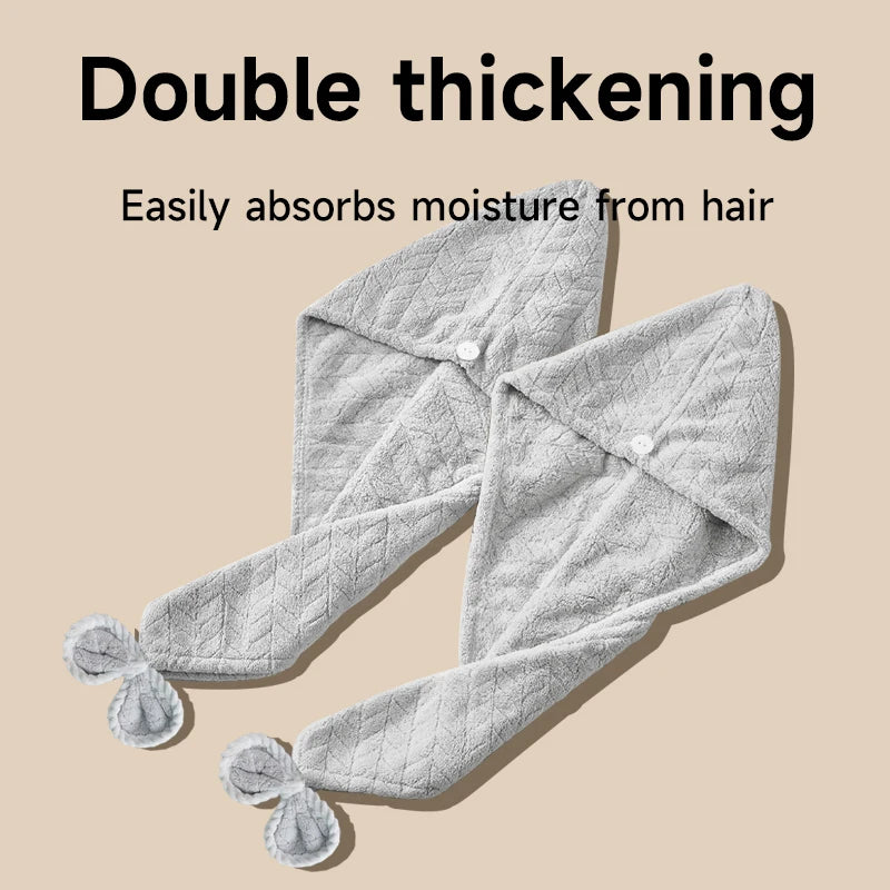 Super Absorbent Microfiber Hair Drying Cap