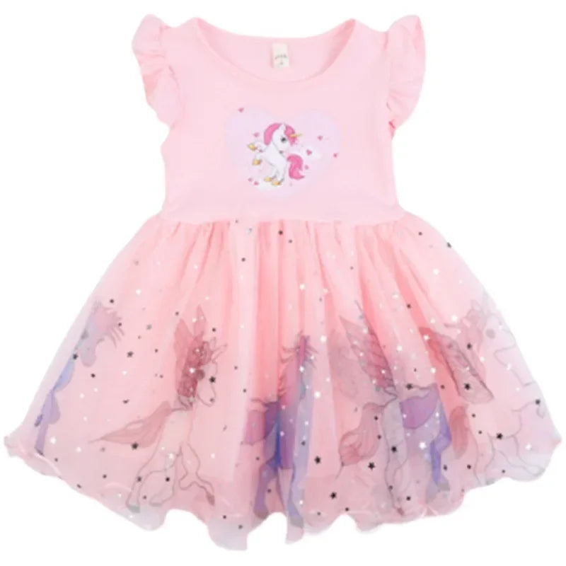 Princess Flying Sleeve Unicorn Dresses