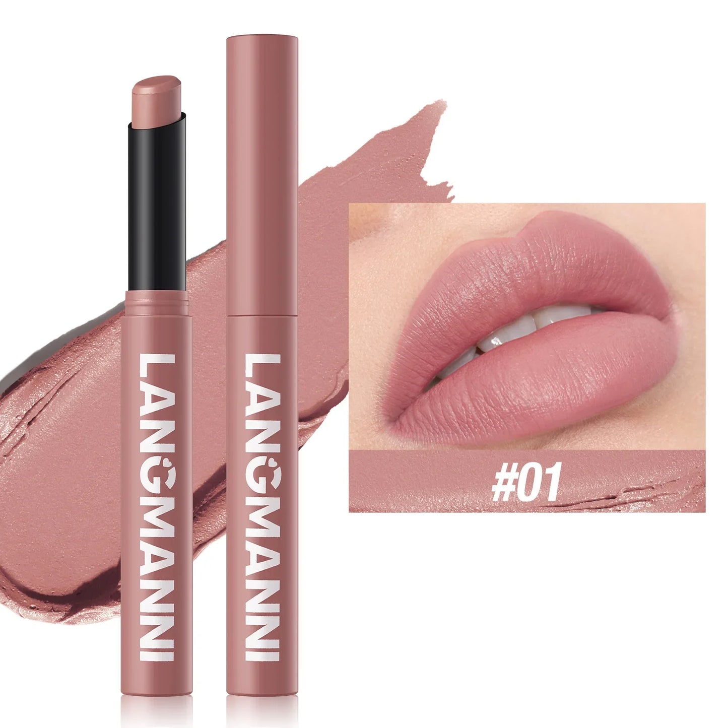 New Rotating Velvet Matte Lipstick+Pencil