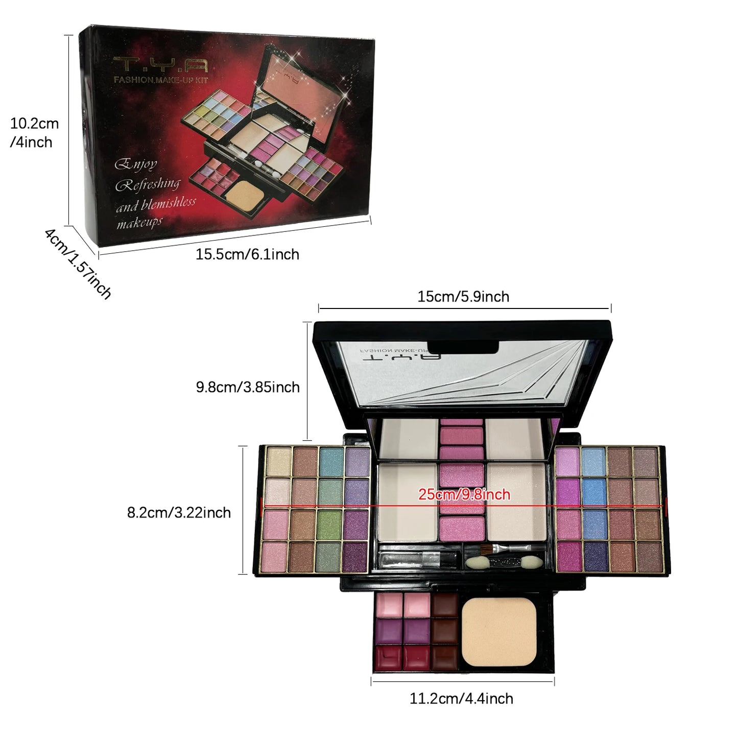 Makeup set 46 colors Pearl eye shadow