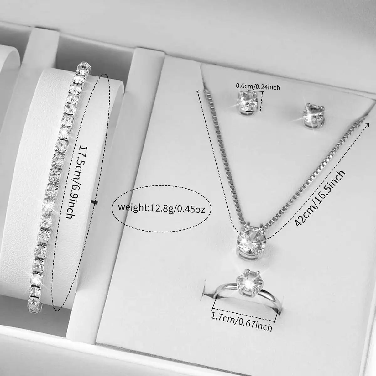 Fashion Rhinestone Women Watch+Jewelry