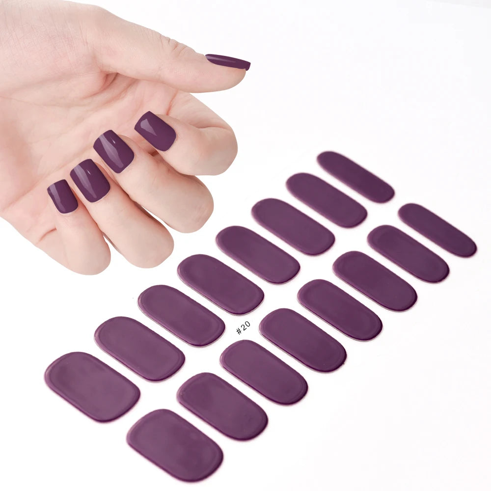 Transparent Semi Cured Gel Nail Strips