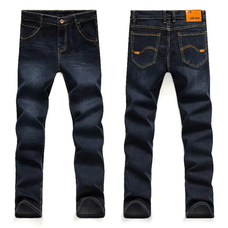 Plus Size elastic Denim Pants For Men