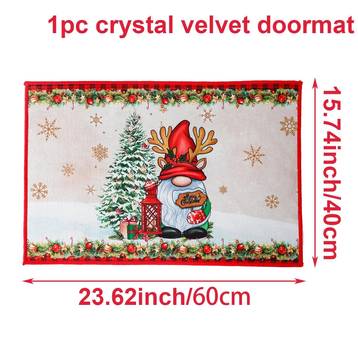 Christmas Door Mat Santa Claus