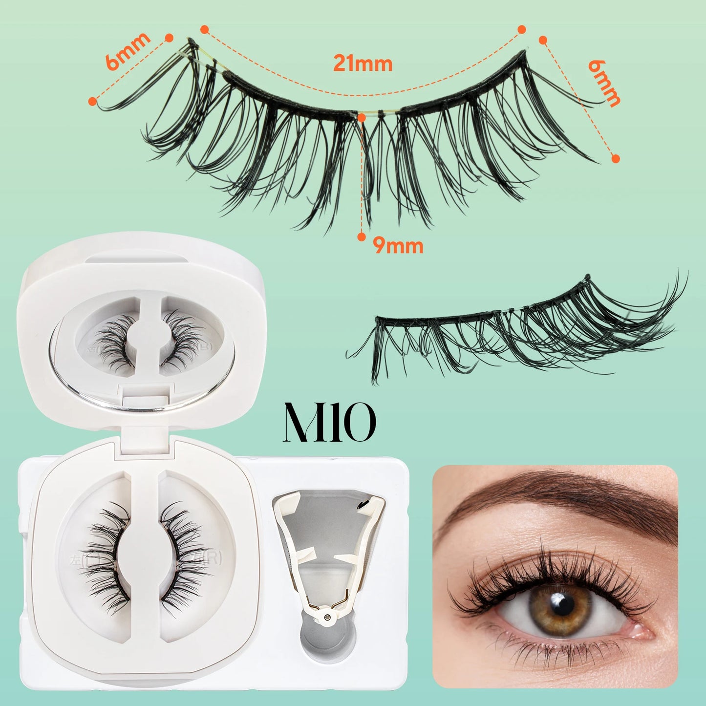 Magnetic No Glue Needed Reusable Eyelashes
