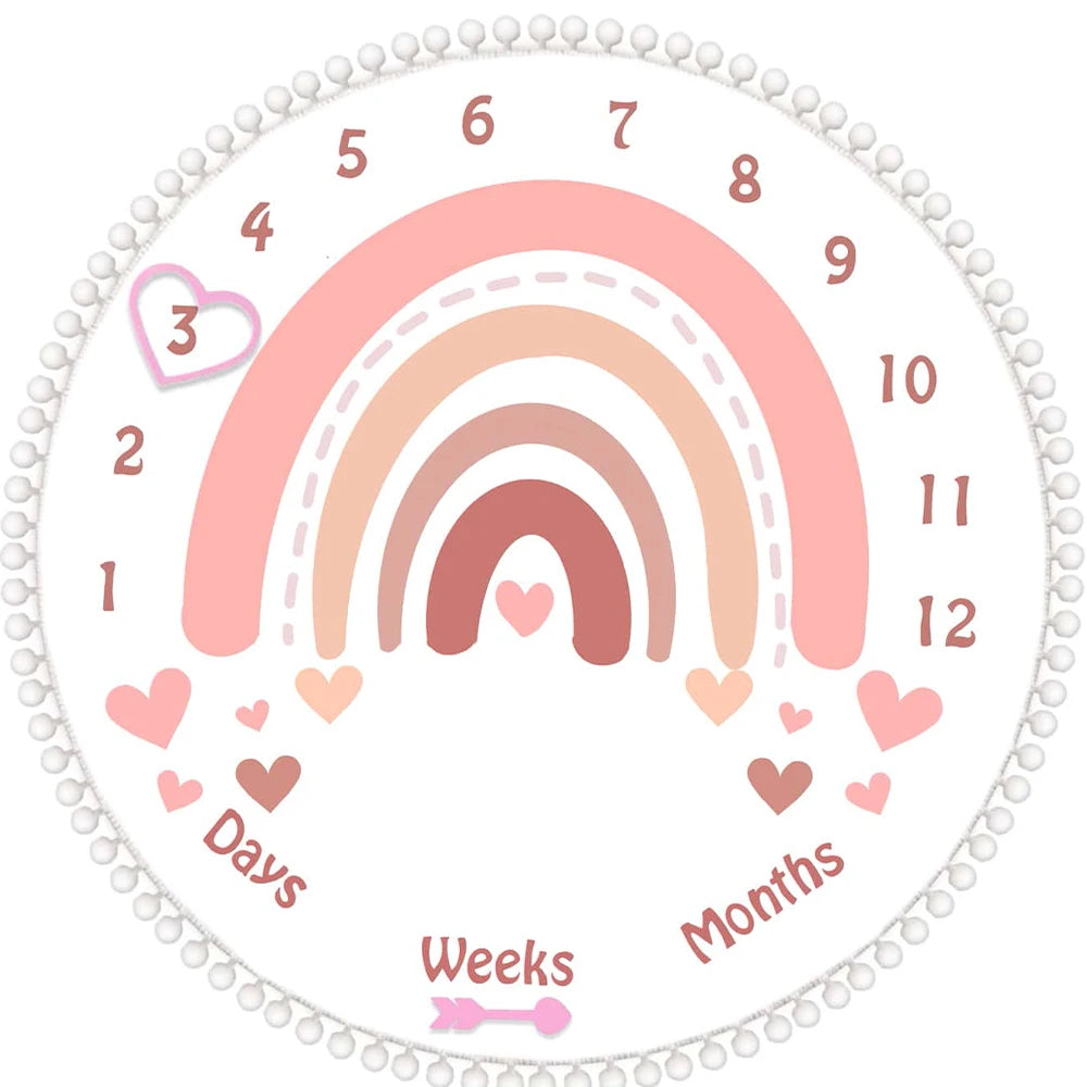 Milestone Blanket Baby First Year Calendar