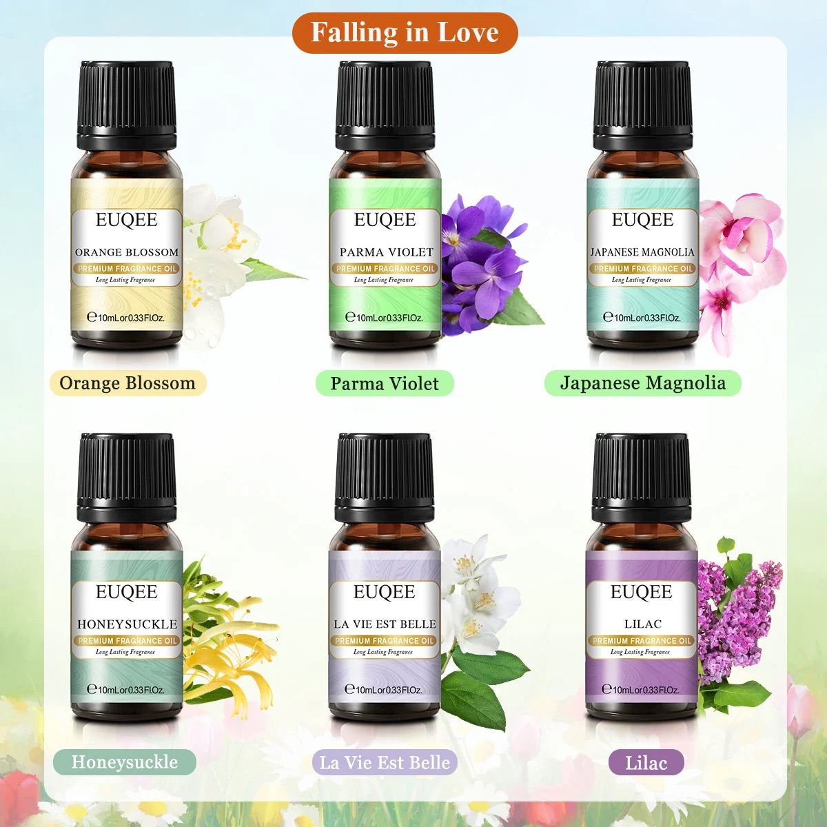 6pcs/set Fragrance Sweet Fruit Aroma Oils